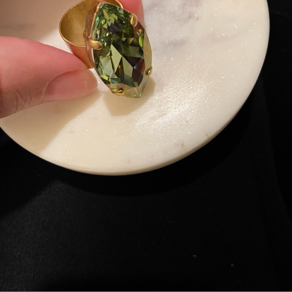 Alex and Ani Emerald Cocktail Ring - Picture 2 of 6
